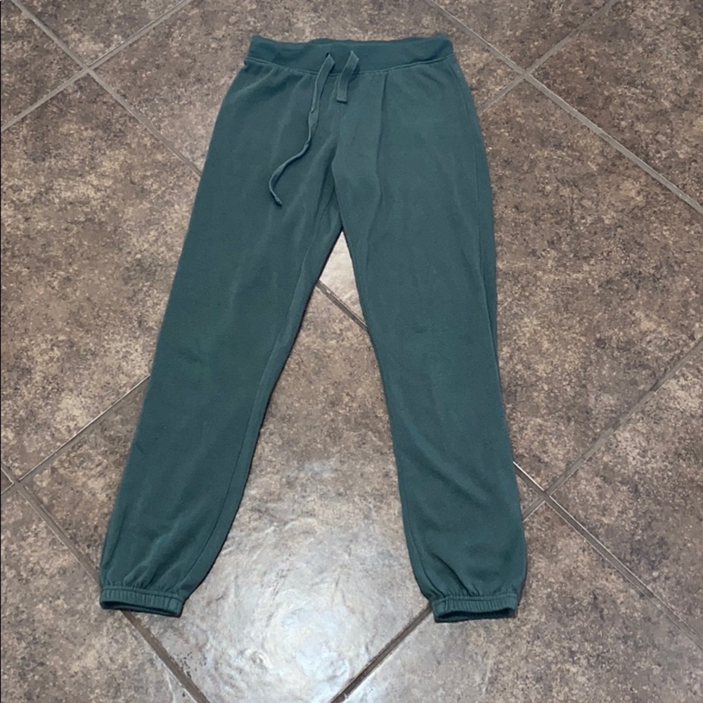 Green sweatpants